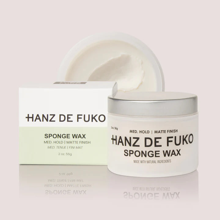 HANZ DE FUKO Sponge Wax Medium Hold/Matte Finish 56g