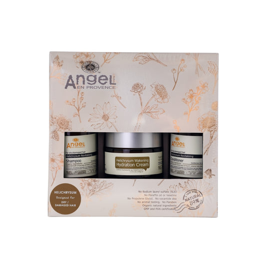 ANGEL Helichrysum Shampoo+Conditioner+ Hydration Cream Trio