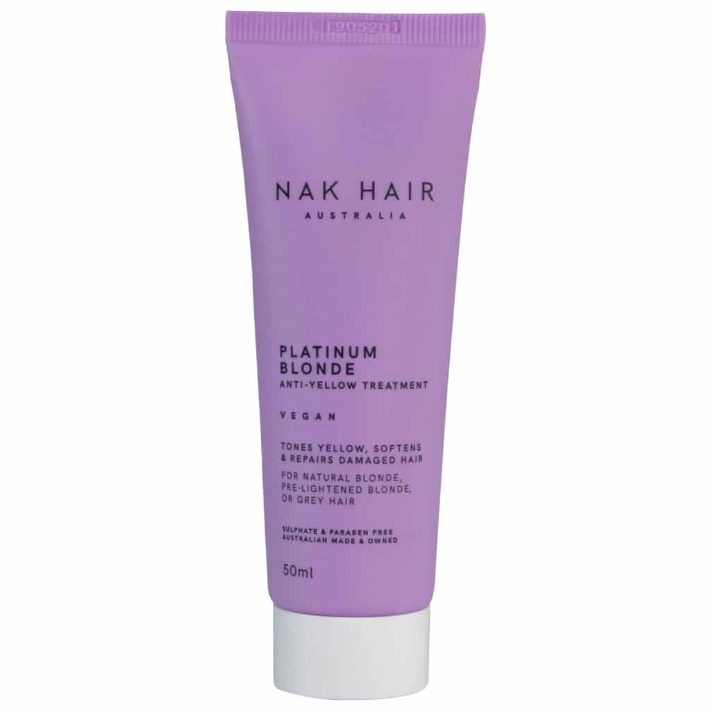 NAK Platinum Blond Treatment Anti-Yellow 60 Second Repair 50ml Mini